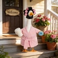 thumbnail image 4 of Outdoor Goose Clothes Outfit for 23 Inch Porch Goose – Garden Yard Lawn Goose Decoration Costume with Headwear for Patio and Courtyard, 4 of 6