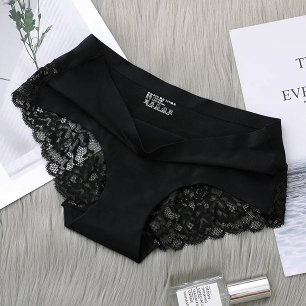 Ropa interior de mujer de gran tamaño moda sexy encaje encaje ropa interior fresco hielo seda bragas Gao Jiahui unisex
