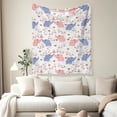 thumbnail image 2 of Flannel Fleece Twin Blanket, Soft Large Twin Blanket, Lightweight Cozy Plush Twin Blanket Fit Sofa Bed, 60"x80", Elephant, 2 of 7