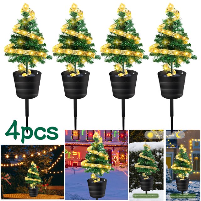 Cadena en Espiral Solar para Jardín Navidad Parque Césped Y (luz Cálida)