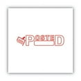 thumbnail image 3 of Pre-Inked Shutter Stamp, Red, Posted, 1 5/8 X 1/2 | Bundle of 2 Each, 3 of 4