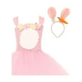 thumbnail image 2 of HOWPAY Easter Dresses for Girls Sleeveless Summer Tulle Tutu Dress with Cute Rabbit Ears Loose Fit Birthday Holiday Princess Sundress Pink, 2 of 9
