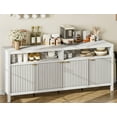 thumbnail image 2 of Modern 65.8" Fluted Sideboard with 4 Doors and 2 Open Drawers for Living Room, Dining Room, Entryway, 2 of 6