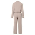 thumbnail image 5 of Womens Tracksuits Set Womens Cargo Pant Two Piece Outfit Drawstring Full Zip Cropped Work Jacket And Drawstring Long Pant Sets Casual Pocket Solid Color Sweatsuit Elegant Dresses for Wedding Guest, 5 of 5