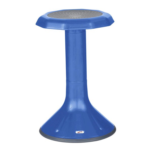ECR4Kids ACE Active Core Engagement Wobble Stool, Flexible Seating, 20in Seat Height - Blue