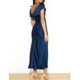 thumbnail image 3 of Vestido Gmeitoey de satén con mangas casquillo en la espalda, de verano, para mujer, 3 of 4