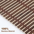 thumbnail image 5 of LUCKUP Cordless Roman Shades, Roll Up Bamboo Blinds for Indoor Windows, Light Filtering UV Protection Natural Bamboo Shades, Easy to Install for Home & Office, 30" W x 64" L, Brown, 5 of 7