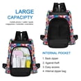 thumbnail image 6 of FORMRS Women's Travel Backpack Purse Anti-Theft Hidden Pockets Casual Shoulder Bag, Blue Colorful Circles, 6 of 7