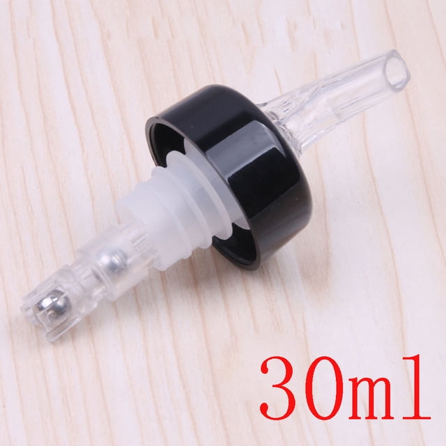 Measure Measuring Pourer Drink Bottle Bar Liquor Dispenser Oil Stainless Steel Shot Bottles with Caps Label Remover Syrup Bottles for Coffee Bar with Stand Speed Rack Bar Liquor Holder Bottle Clear