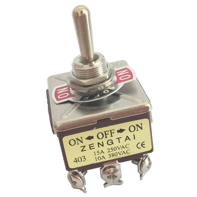 Interruptor De De Los Terminales 4PDT 12 De Posición 4PDT 12 De 250 / 380V, 10AON / Baoblaze interruptor de palanca 3 posiciones 12 pines