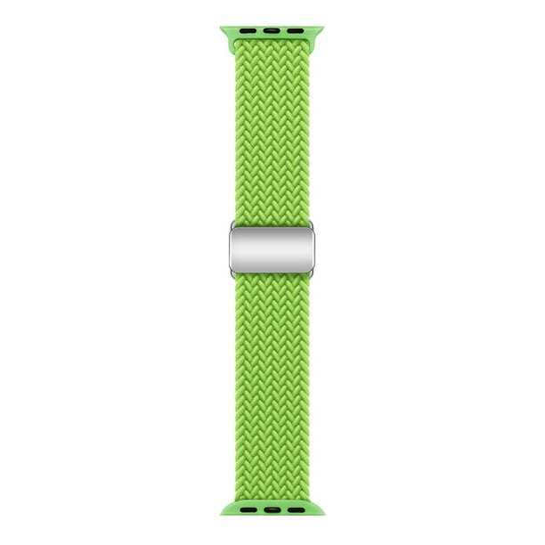 Correa de hebilla magnética trenzada para reloj Apple de 789ª generación, pulsera ajustable para Apple Watch