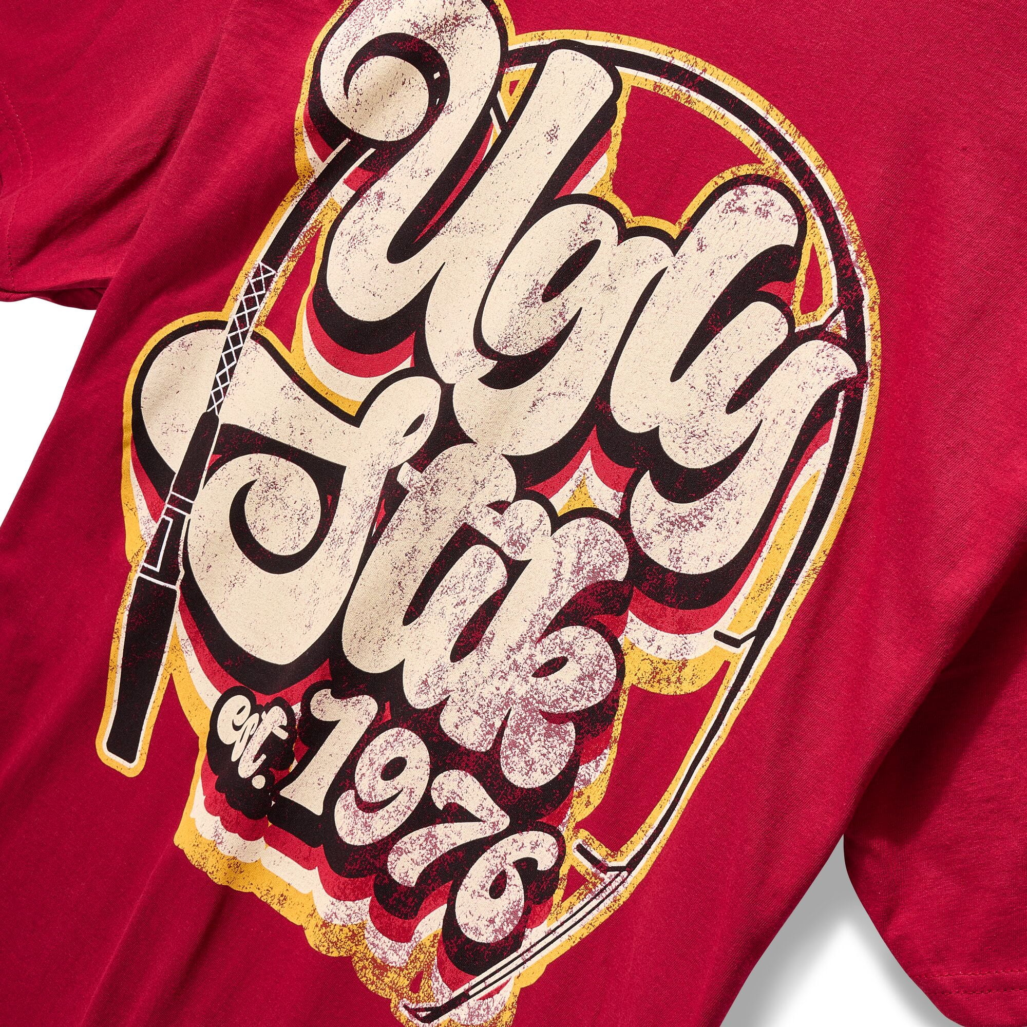 Ugly Stik 70's Logo T-Shirt, Size L (Red)