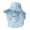 Blue, variant on Women's Polka Dot Face Cover Sun Hat Wide Brim Cooling Farm Cap for Gardening Outdoor Work M