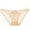 Beige, variant on lulshou Women's Mid-Low Waist Briefs Sexy Sheer Lace & Mesh Underwear Soft Comfortable Panties for Women, Beige, L