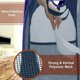 thumbnail image 3 of [Reforzado] Cesto para la colada emergente de malla fuerte, cesto para la colada plegable de calidad con asas duraderas Marco de acero de alto carbono con fondo sólido, azul marino BANYUO Hogar, 3 of 6