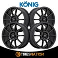 thumbnail image 3 of 17x7.5 Konig 41B Runlite Matte Black Wheel 5x100 (45mm), 3 of 5