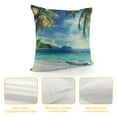 thumbnail image 4 of Orinice Palm Trees Graphic Decorative Throw Pillow Cover for Home Couch Living Room Bed Sofa - High-Quality Summer Style Zipper Closure - 1PC 24x24in, 4 of 5