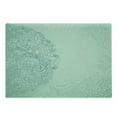thumbnail image 1 of Mint Cutting Board, Floral Simplistic Pattern with Mixed Leaves Botanical Beauty Nature Illustration, Decorative Tempered Glass Cutting and Serving Board, Large Size, Teal Turquoise, by Ambesonne, 1 of 1