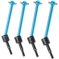 thumbnail image 2 of Juego de 4 piezas de eje de transmisión CVD universal de metal para coche RC Tamiya Tt02b 1/10, piezas de actualización, azul, 2 of 4