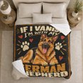 thumbnail image 5 of German Shepherd Dog Lover Black Mustard Lighthearted Pet, Cozy Pet Portrait Pattern, Soft Flannel Blanket for Living Room and Reading Nook, Dog Lovers autumn celebration Gift, Pet Lover Home Decor, 5 of 9