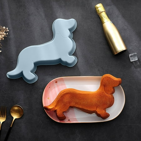 

Sausage Dog Chocolate Cake Molds Christmas Molds Silicone Non Stick Christmas Baking Molds For Chocolate Candy
