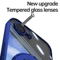 thumbnail image 4 of Allytechgroup Case for Apple iPhone 16e [Compatible with MagSafe], 360° Rotatable Invisible Magnetic Ring  Stand [Camera Lens Protector] Military-Grade Plating Clear Shockproof Phone Cover, Darkblue, 4 of 7