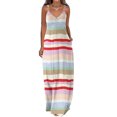 thumbnail image 1 of SMihono Robe d'Été Bohème pour Femmes Grande Taille Robes d'Été Décontractées Boho Imprimé Cerceau Robe Longue Maxi de Plage avec Poches, 1 of 5