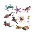thumbnail image 3 of Paquete de 10 modelos de animales artificiales, figuras de juguete, juego de simulación, animales, modelos de juguetes para regalos de fiesta, adornos, 3 of 8
