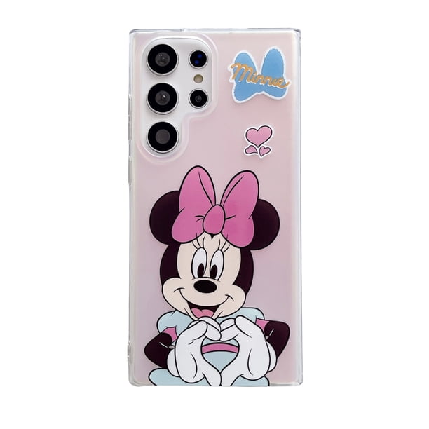 Para Samsung S22 S23 Ultra Lindo Mickey Minnie Stitch Winnie Pooh Daisy Duck Funda De Teléfono De TPU Suave Antiarañazos Con Colgante De Juguete 3D Cubierta A Prueba De Golpes Carcasa Protectora Caída