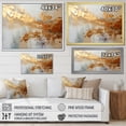 thumbnail image 4 of Designart "Gleaming Gold II" Abstract Collages Floater Framed Canvas Art Print, 4 of 7