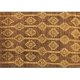 thumbnail image 1 of Ahgly Company Indoor Rectangle Abstract Brown Modern Area Rugs, 5' x 7', 1 of 4