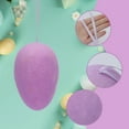 thumbnail image 4 of Generic Easter Hanging Flocking Egg, Large Plush Easter Eggs Ornaments for Holiday Party Birthday Home Garden Decoration, 4 of 6