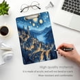 thumbnail image 5 of 12.5x9 Inch Acrylic Clipboard with Metal Clip – Single-Sided Print & Retractable Hook，A House under The Starry Sky, 5 of 8