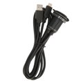 thumbnail image 4 of Cable de Montaje de Lavado de AutomÓVIL de DOBLE PUERTOS, Material de Montaje en el Tablero USB Material PVC USB2.0 Macho A Mujer Tipo C 2.0 Con Luz Led Para Yate, 4 of 7