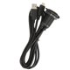thumbnail image 3 of Cable USB Para Montaje En Tablero, Carga De Dos Puertos, Cable De Montaje Empotrado Para Automóvil, Transferencia De Datos USB2.0 Macho A Hembra Tipo C 2.0 Con Luz LED Para, 3 of 7