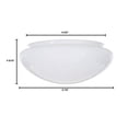 thumbnail image 2 of Satco 50-331 Mushroom Glass Shade Fitter 10" Sprayed White Inside (1 Pack), 2 of 6