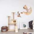 thumbnail image 6 of MYZOO Lack Floating Modern Wall Mounted Cat Shelves, Medium, Oak, (8 Pack), 6 of 6
