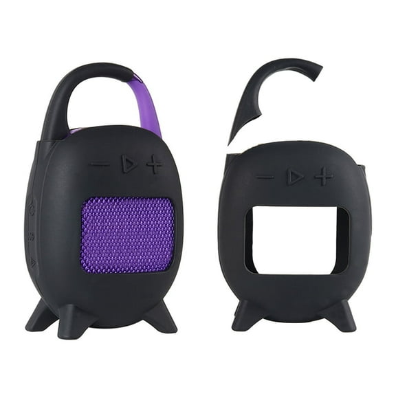 Silicone Protective Case Base for JBL CLIP 5, Soft Skin Cover Sleeve Drop-proof Shockproof Protector for CLIP5 Portable Speaker Shell Outdoor Organizer Accessories All-round Protection