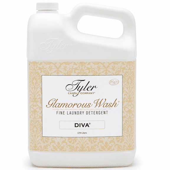 Tyler Candle Diva Glamorous Wash Liquid Laundry Detergent, 48 Loads, 128 fl oz
