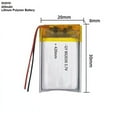 thumbnail image 1 of 3.7V 420mAh Li-Ion Battery 802030 Lithium Polymer Rechargeable Battery For Bluetooth Headset GPS Toy, 1 of 6