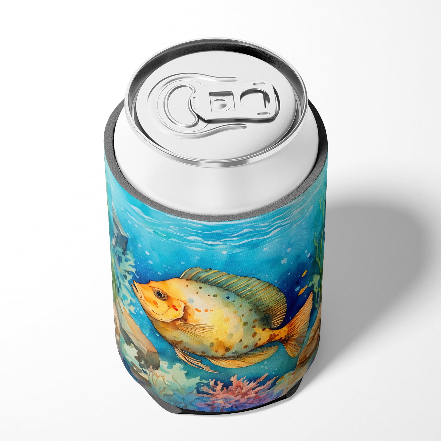 Flounder Can or Bottle Hugger 3 in x 5 in