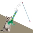 thumbnail image 3 of Juguete para gatos Teaser  Ejercicio de entrenamiento Palo interactivo Juguete verde juguete verde 2 Yuyangstore  Juguetes interactivos para gatos, 3 of 6