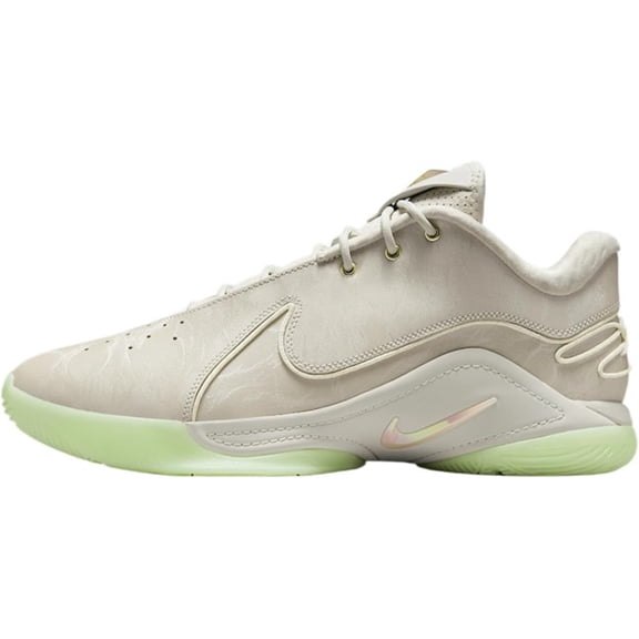 Nike Unisex Lebron XXII Basketball Shoes Light Bone/Vapor Green/Soft Pearl Size 10