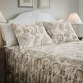 thumbnail image 6 of Levtex Home - Ophelia Blush Bedspread Set - Full Bedspread and Two Standard Shams - Floral - Taupe Grey Cream Blush - Bedspread (96X110in.) and Shams (20x26in.) - Rayon/Cotton, 6 of 6
