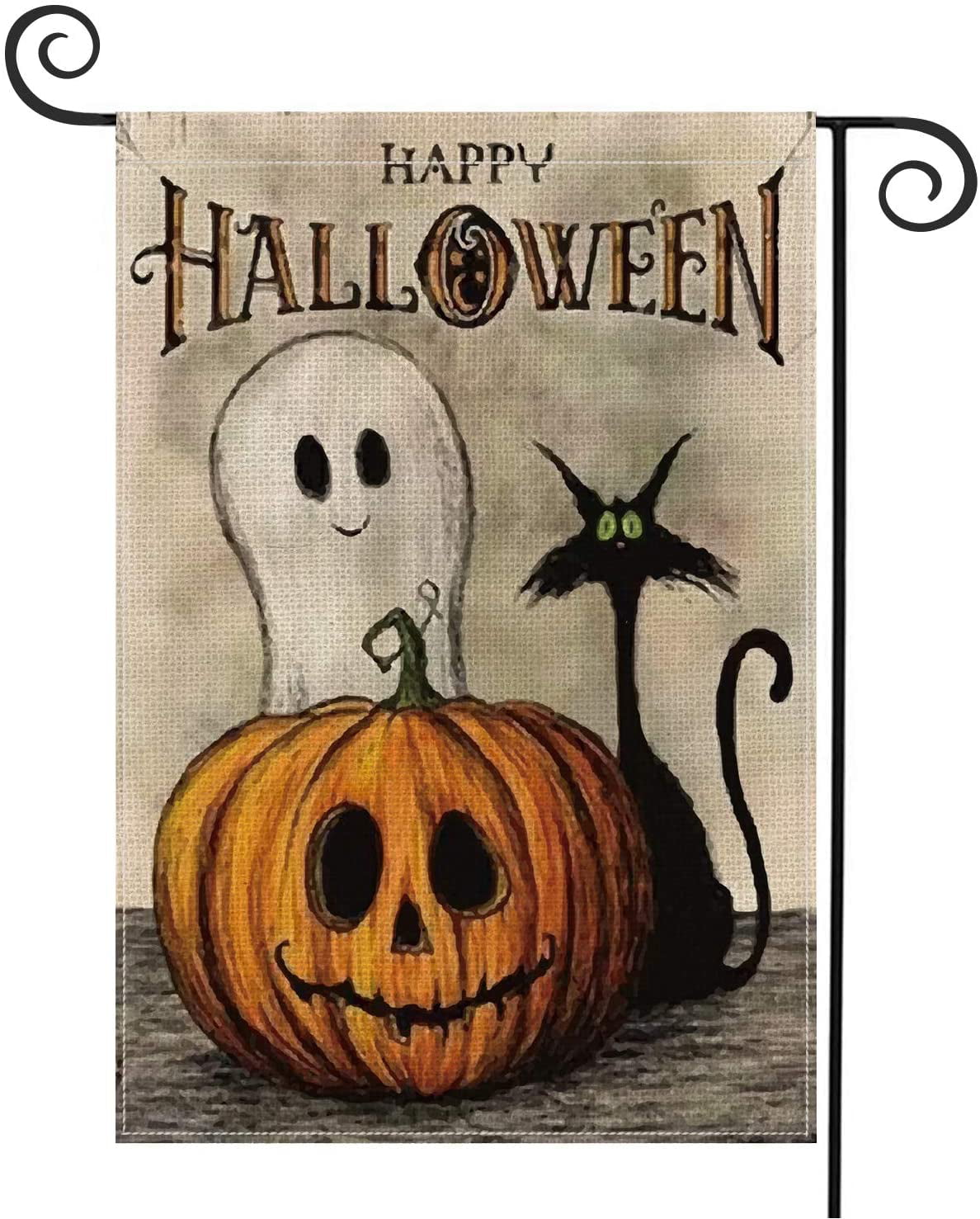 Trick or Treat Flag 3x5ft Halloween Decor Jack-o-lantern Halloween Flag 