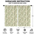thumbnail image 2 of Blackout Kids Curtains,Green Daisy Flower Orange Centers Pattern Childrens Insulated Curtains Set Of 2,Bedroom Essentials,Toddler Room Decor 52"x84", 2 of 5