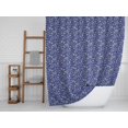 thumbnail image 4 of S4Sassy Blue Cabbage Leaves Printed Bathroom Curtain Waterproof Shower Drapes-60 x 84 Inch, 4 of 6