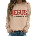 thumbnail image 2 of Women's Sweatshirts 2025 Jesus Sweatshirt Christian Sweatshirts Casual Pullover Tops Sweatshirt for Women, 2 of 6