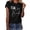 Black, variant on Women's Team Bride Party T-Shirt, Bridesmaid Crew Neck Tee, Short Sleeve Casual Top for Bridal Party, 5 Colors, Sizes S-XXL