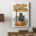 thumbnail image 5 of Raccoons On Pumpkins Under Tree Premium Gallery Wrapped Canvas - Ready to Hang, 5 of 9